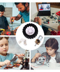 2 Sets Mini DC Gear Motor Kit With Rubber Tire Lightweight Reducer Motor For DIY Projects And Educational Experiments