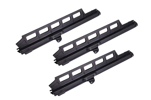 Beefed Up Steel Magazine Replacement Kit For 21 Degree Framing Nailer 3 Pack aftermarket parts shown in black durable steel