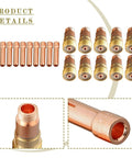 Ultimate 20 Piece Tig Welding Consumables Kit With 3/32 Nozzle And Stubby Gas Lens For Wp-17 18 26 Models Ensuring Precise Fit And Superior Gas Coverage For Tight Spots, featuring copper nozzles and gas lenses.