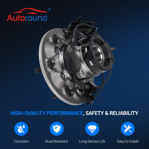 Front Wheel Bearing And Hub Assembly 6 Lug With ABS For Chevy Colorado 2004-2008 4WD, GMC Canyon 4WD, showing product features
