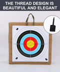 Archery target with black 24 Pack Pro Grade Nylon Target Nails For Archery Targets Face Pins fixing paper to foam backing
