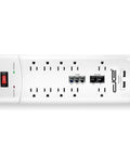 10 Outlet Surge Protector Power Strip With 3500 Joules Of Protection 25 Foot Heavy Duty Extension Cord ETL Listed 15 Amp Dual USB Ports