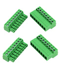 Two Pack Eight Pin Three Point Five Millimeter Pitch Screw Terminal Block Connector Plug And Play Quick Male And Female Phoenix Type