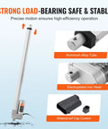 VEVOR 12V 20in waterproof IP65 linear actuator with aluminum alloy tube and electroplated iron head