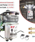 Replacement Electric Fuel Pump 12V 4-6 Psi 4-8 Rotary Vane Universal Auto Fuel Pump with accessories for installation