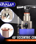 All In One Eccentric Flaring Tool Kit With 45 Degree Precision And Metric Imperial Clamp, highlighting 45° flare capability.