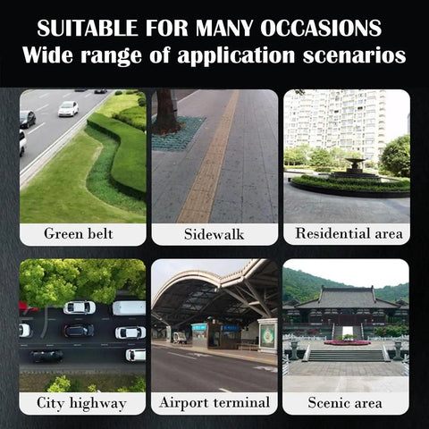 Usage scenarios for Hidden Street Ready Stainless Steel Manhole Covers, suitable for green belts, sidewalks, highways, and more.
