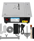 Compact Mini Table Saw With 24V Motor And 63mm Blade For Quick Woodwork Projects featuring tools and parts for DIY use.
