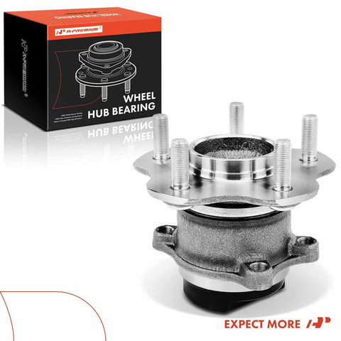 Rear Wheel Bearing And Hub Assembly 5-Lug Compatible With Nissan Rogue 2008 2013 And Rogue Select 2014 2015 FWD Only High Load