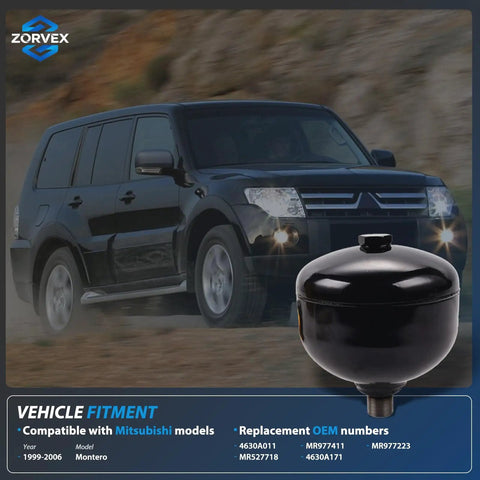Mitsubishi Pajero Montero Hydraulic Brake Master Cylinder Accumulator Replacement Part For NM 1999 2006 3rd Gen Direct Fit Easy Install MR527718 MR977223 MR977411