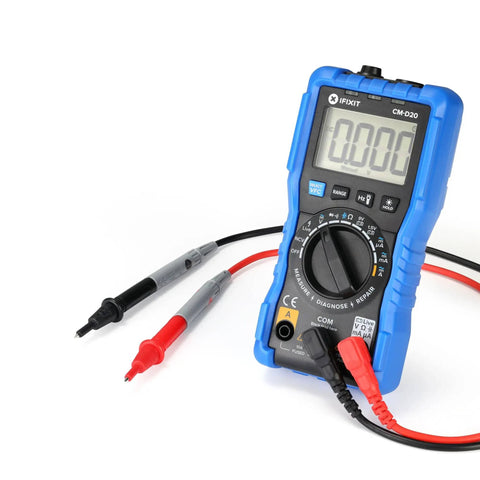 Digital Multimeter For DIY Tinkering And Electrical Troubleshooting, Auto Range Ohm Meter with Clear LCD and Safe Probes