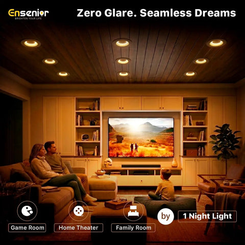 Top Shelf 12 Pack 5 And 6 Inch 5Cct Led Recessed Downlights Featuring Smooth Glowy Upgrade And Zero Glare Night Light For Hassle Free Ceiling Retrofit Vibes