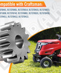 Two Pack 14T Pinion Gear Replacement For Husqvarna And Poulan Lawn Tractors 532403849 next to Craftsman lawn tractor
