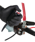 Heavy Duty Remote Start Kit For Cars And Trucks With Push Button Switch And 5 Foot Wire Leads in hand