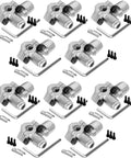 10-pack BPV-31 bullet piercing refrigerator line tap valves with metal body, fittings, and Allen wrench