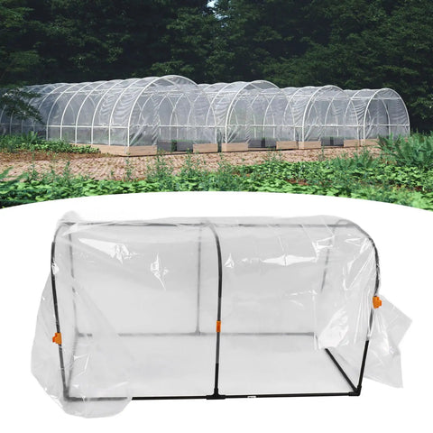 Indoor Greenhouse Set With Clear Plastic Film Brackets And Hoop Frame For Frost Protection No Fuss Setup Mini Greenhouse Cover Easy Garden Plant Shelter 100x50x55 Cm