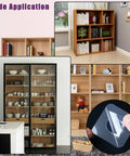 Built Tough 20 Pack Plastic Shelf Support Pegs Featuring Reliable Self Adhesive Mounting Pins For Kitchen Cabinets Closet Dividers And Bookshelf Organizers That Hold Your Stuff Solid As A Rock displayed on wooden cabinets and glass shelves.