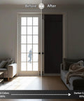 Tricia Door Curtain Blackout Room Darkening Privacy Tie Up Window Drape For Patio And Sidelight Glass Doors 26 By 69 Inches One Piece Brown