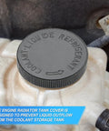 2 Pack Coolant Reservoir Cap Replacement For Universal Radiator Overflow Tank Black Cap With Leak Free Seal Compatible With OEM 21712 79900 Water And Antifreeze System Plug And Play Easy Install For Most Vehicles on a radiator reservoir
