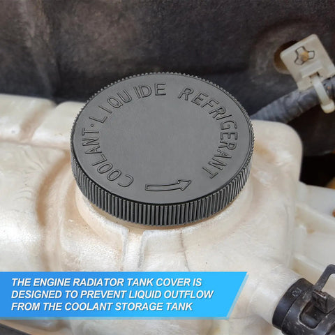 2 Pack Coolant Reservoir Cap Replacement For Universal Radiator Overflow Tank Black Cap With Leak Free Seal Compatible With OEM 21712 79900 Water And Antifreeze System Plug And Play Easy Install For Most Vehicles on a radiator reservoir