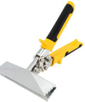 6 Inch Sheet Metal Hand Seamer With Straight Jaw Pliers for bending, seaming, and flattening metal sheets, anti-slip handles, precision notches