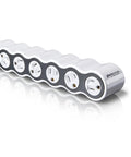 Power Curve Six-Outlet Surge Protector With 1080 Joules Auto Shutdown And Six Rotating Outlets That Fit Big Plugs 15 Amp Circuit