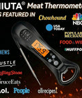 Instant Read Digital Meat Thermometer With Ultra Fast One Second Read, Waterproof Probe, NIST Certified Accurate, Featured