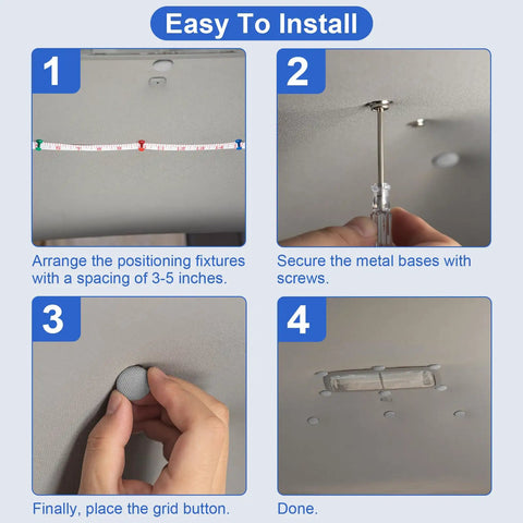 Universal Car Headliner Repair Kit With Durable Ceiling Rivets For Sagging Interior, Easy Do It Yourself Install, Fits Most Cars, Premium Snap Pins For Quick Fixes, Great For DIY Enthusiasts, Grey