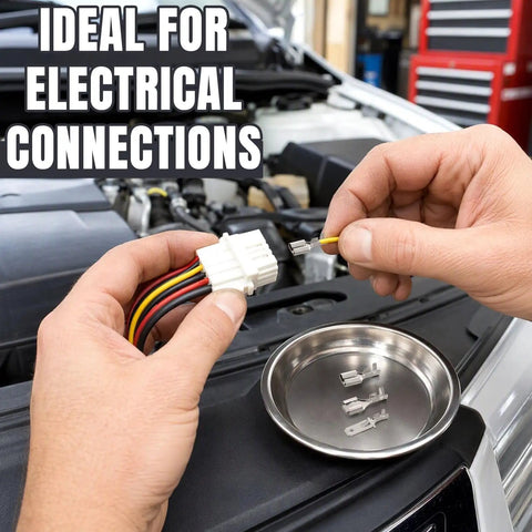 150 Piece 6.3Mm Male And Female Wire Spade Connector Quick Disconnect Terminal Kit For Automotive Audio Car Stereo Wiring in use.