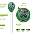 3 In 1 Soil Moisture Light pH Tester For Indoor And Outdoor Plants No Battery Needed Hydrometer Plant Probe Kit diagram