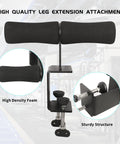 Heavy Duty Hamstring Curl Squat Rack Attachment For Home Gym Leg And Ab Workout with high-density foam and sturdy structure.