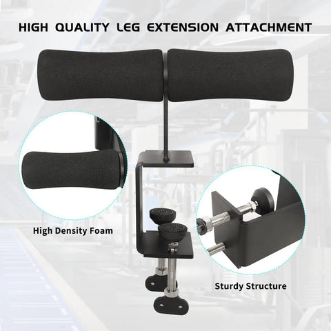 Heavy Duty Hamstring Curl Squat Rack Attachment For Home Gym Leg And Ab Workout with high-density foam and sturdy structure.