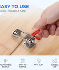 Heavy Duty 6pcs Stainless Steel Toggle Latch Clamps For Doors And Trailer Hatches Locking Hooks With Rust Proof Silver Finish in use