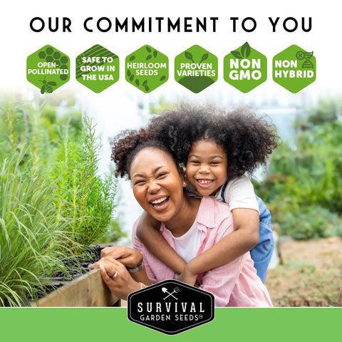 Mother and child gardening with Dope Herbal Medicine Seed Pack With 36 Heirloom Non GMO Healing Herbs For Quick Planting