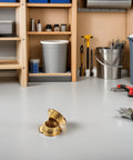 2 Pack Fire Sprinkler Cover Plates Flush Ceiling Finish No Fuss Snap Install Winter Guard on a workshop floor.