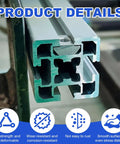 Hella Durable M5 Sliding T Nuts Bulk Pack For 20x20 Aluminum Extrusion Profiles showing profile cross-section details.