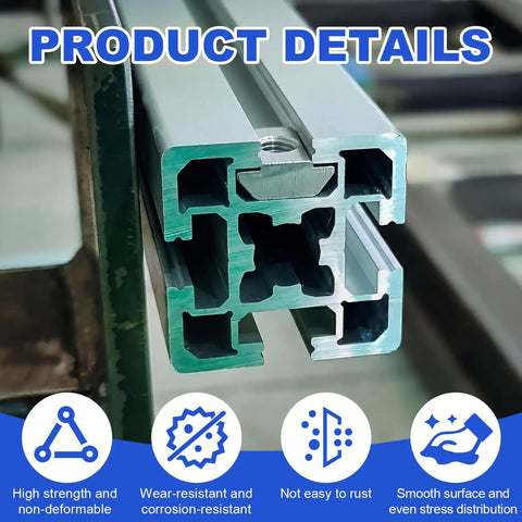 Hella Durable M5 Sliding T Nuts Bulk Pack For 20x20 Aluminum Extrusion Profiles showing profile cross-section details.