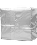Built Tough EV Charger Covers 2 Pack Universal All Weather Polyester Sleeves For Outdoor Electric Vehicle Wall Boxes shown in silver.