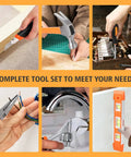 All In One Home Repair Tool Kit With Plastic Toolbox Case For DIY Projects, 247 Piece General Household Hand Tools Set in use