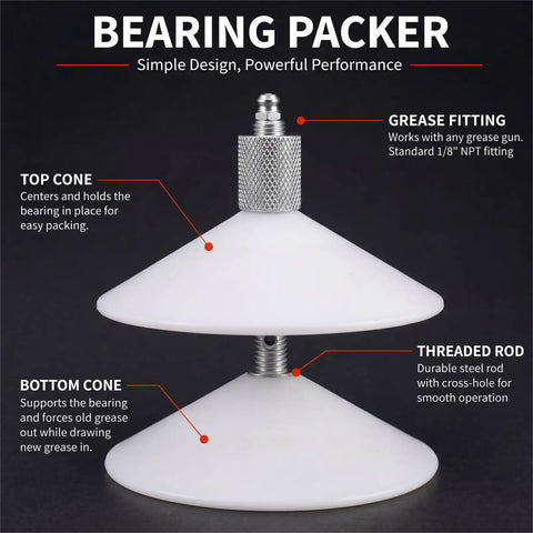 Bearing Grease Packer Tool For Cars Trucks And Trailers Fast Uniform Wheel Bearing Lubrication In Seconds