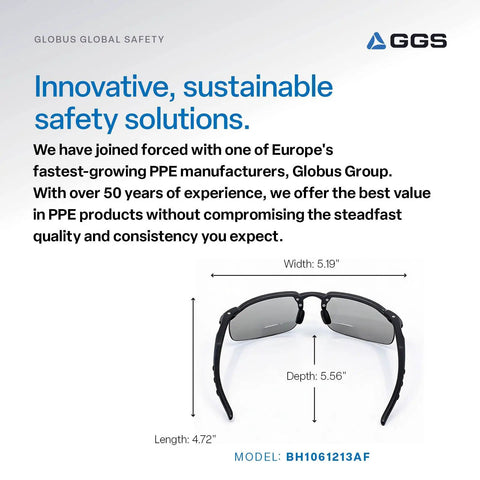 Lightweight Sport Polarized Sunglasses With Anti Fog And Scratch Resistant Lenses Built For The Daily Grind Featuring Fly Frames showing dimensions.