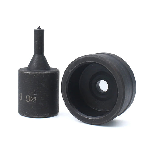 6.5mm Hydraulic Hole Punch Die For CH70 Punch Machine Pro Grade Upper 40mm Mold Lower 26mm Mold Round Die Tool Durable Black