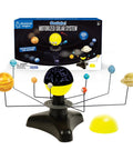 Motorized Solar System Model for Kids With Realistic Orbits, Hands On STEM Learning Toy for Exploring Planets and the Sun at Different Speeds, Interactive Space Educational Kit for Young Astronomers with planets and star dome