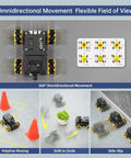 2DOF HD Camera AI Vision Robot Car With Mecanum Wheels For Python Coding Open Source DIY Kit For Beginners And Teens