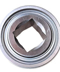 Top view of Drivetrain Agri Disc Harrow Bearing for APC Harrow Replaces 6AS09-1-1-8 and DC208TT8, 1-1-8 Inch Square Bore, Triple Lip Seal