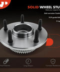 Front Wheel Bearing And Hub Assembly With ABS Ring For Dodge Ram 1500 2000 2001 5 Lug RWD Only Premium Grade Wheel Hub Replacement Kit For Smooth Handling And Beefed Up Axle Support, featuring anti-corrosion coating, 10.9-grade bolts, and 5 lugs.