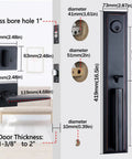 Diagram of Heavy Duty Double Door Lever Lock Set With Two Keyed Alike Cylinders And Single Cylinder Deadbolt in oil rubbed bronze.