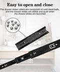 Two Pack 8 Inch Undermount Heavy Duty Drawer Slides For Cabinets And Furniture Built To Last Sturdy Stainless Steel Rust Resistant Smooth Glide