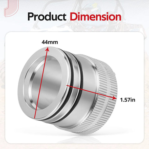 44mm Front And Rear Wheel Bearing Greaser Tool Aluminum For Polaris ATV And UTV Models Including RZR 900 1000 XP 4