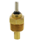 Top Shelf Engine Coolant Temperature Sender Featuring Precision Brass Construction and Factory Calibrated Sensors for Spot On Thermal Readings, showing detailed brass body and threads.